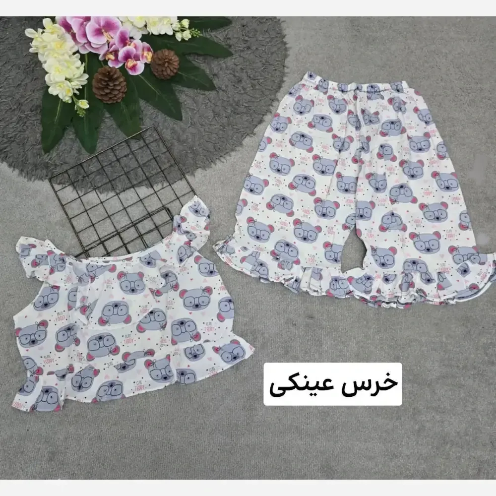 ست لباس راحتی زنانه مدل ماریا تمام نخ فری سایز