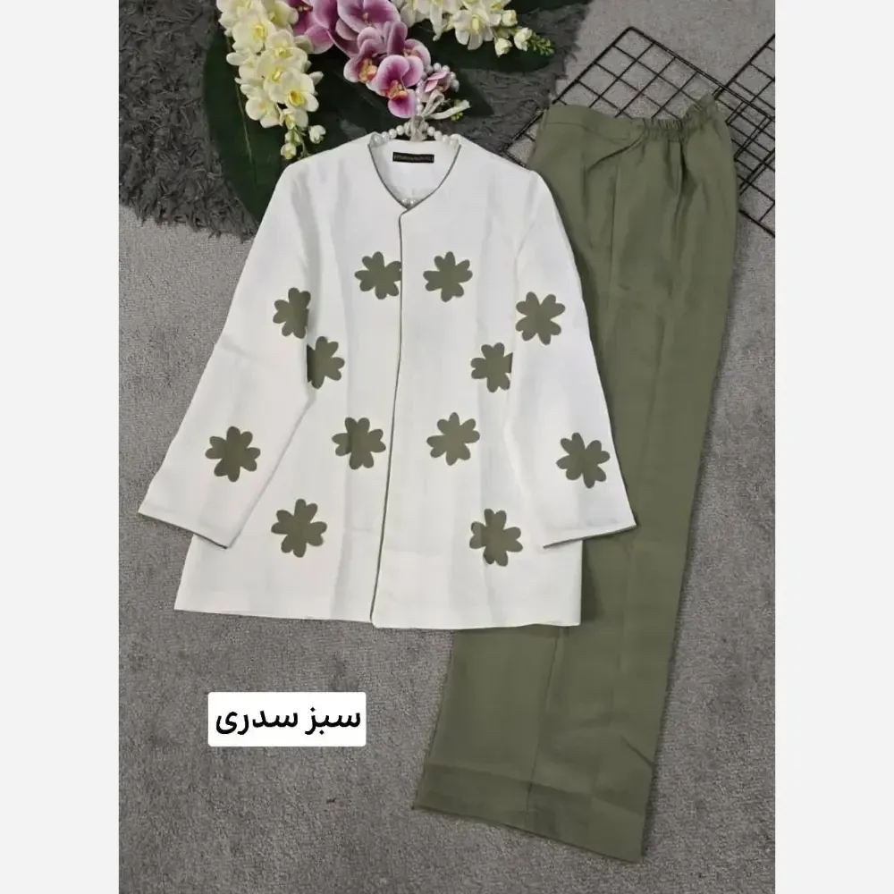 کت شلوار زنانه مازراتی مدل لیزری فری سایز