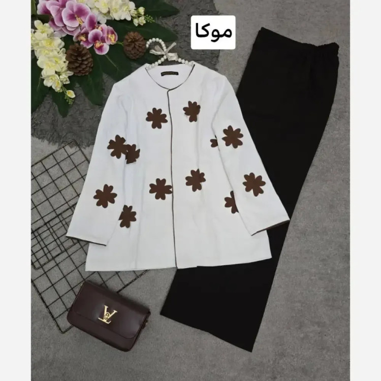 کت شلوار زنانه مازراتی مدل لیزری فری سایز