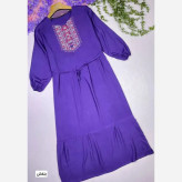 ساحلی نخی گلدوخت بلند زنانه سایز 40 تا 50