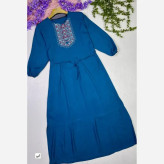 ساحلی نخی گلدوخت بلند زنانه سایز 40 تا 50