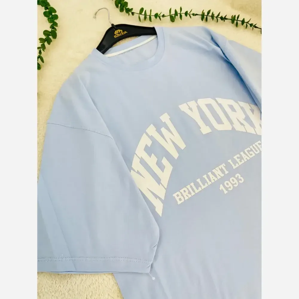 تیشرت باکسی NEW YORK 1993 فری سایز سوپر پنبه رنگبندی متنوع