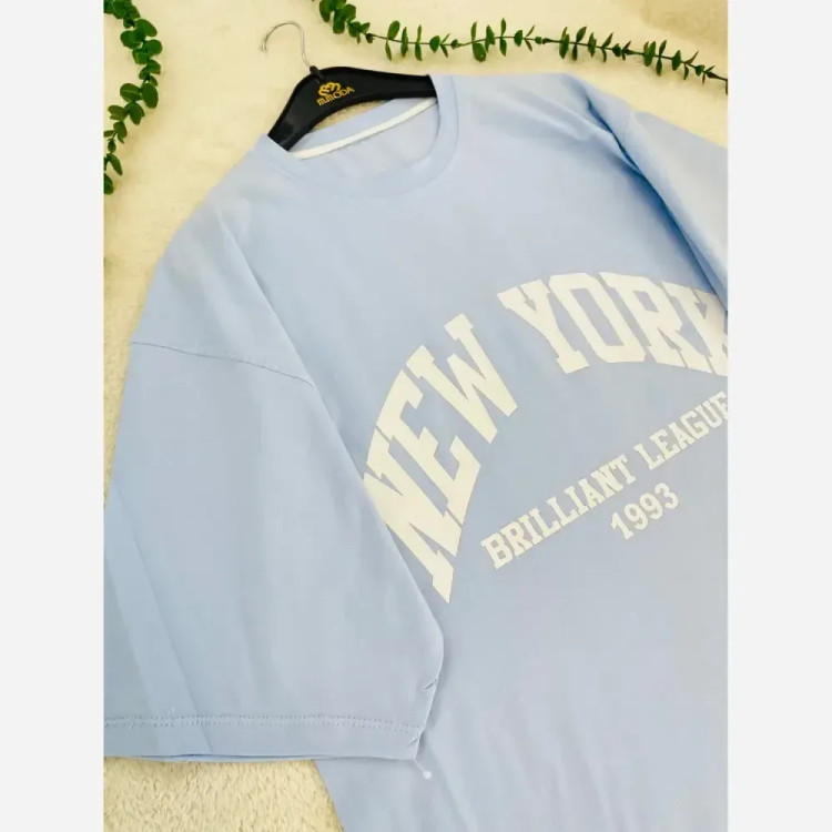 تیشرت باکسی NEW YORK 1993 فری سایز سوپر پنبه رنگبندی متنوع
