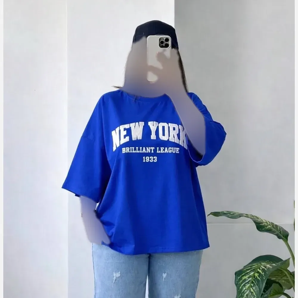 تیشرت باکسی NEW YORK 1993 فری سایز سوپر پنبه رنگبندی متنوع