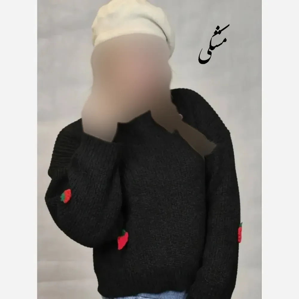 کراپ بافت زنانه توت فرنگی فری سایز تا 48 در رنگبندی متنوع