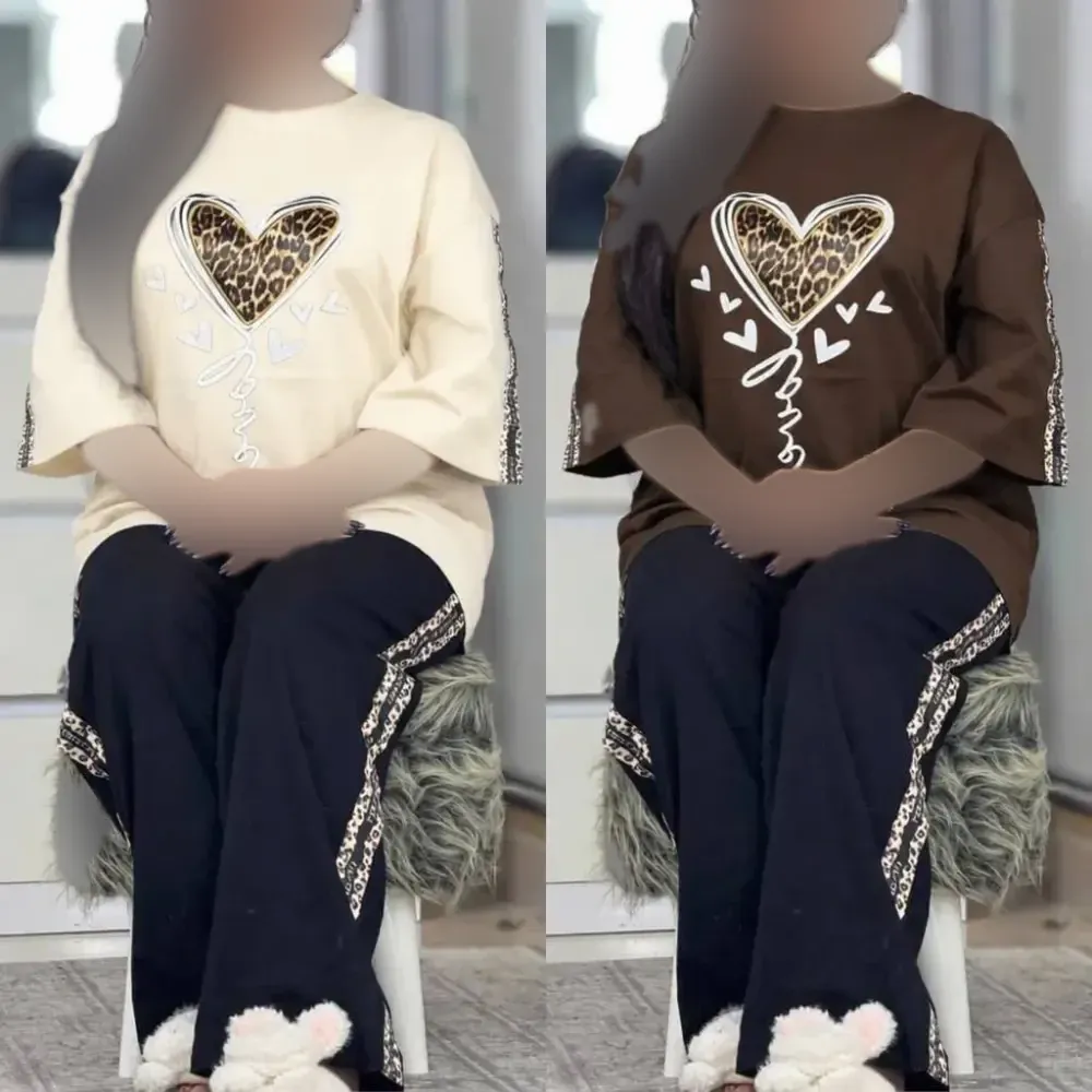 ست بلوبری زنانه پنبه با کیفیت فری سایز 38 تا 46