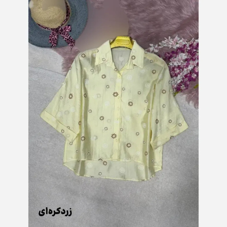 شومیز عروسکی بابونه پری شیشه ای زنانه فری سایز 38 تا 46
