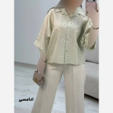 شومیز عروسکی بابونه پری شیشه ای زنانه فری سایز 38 تا 46