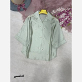 شومیز عروسکی بابونه پری شیشه ای زنانه فری سایز 38 تا 46