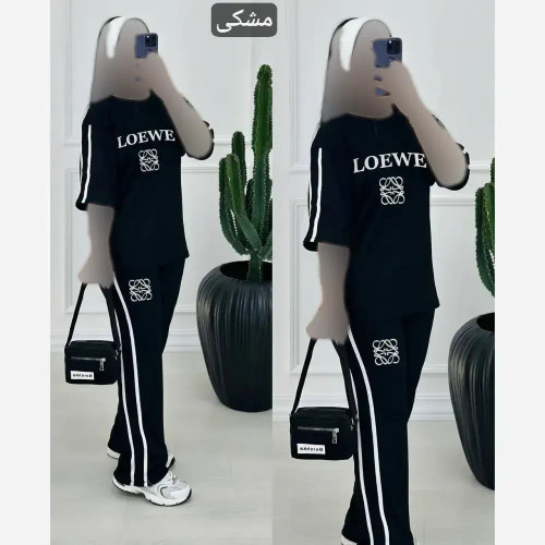 ست تیشرت شلوار ویسکوز پنبه فول کش لووه فری سایز 36 تا 46
