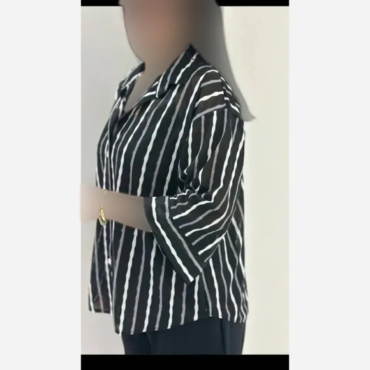 شومیز حریر مراکشی طهورا نیو فری سایز رنگ مشکی قهوه ای سفید