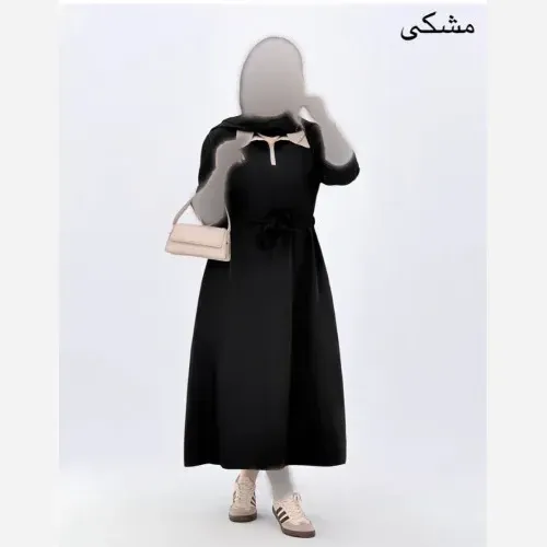 کفتان یقه شکاری مدل مارگارت جنس مازراتی فری سایز زنانه قد 125 سانت