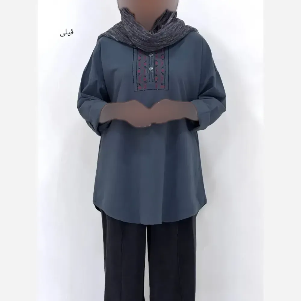 تونیک الیاف هیلارا فری سایز زنانه قد 80 رنگبندی متنوع