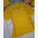 پلوشرت پولکی زنانه گیپور تابستانی فری سایز 38 تا 48 رنگبندی متنوع