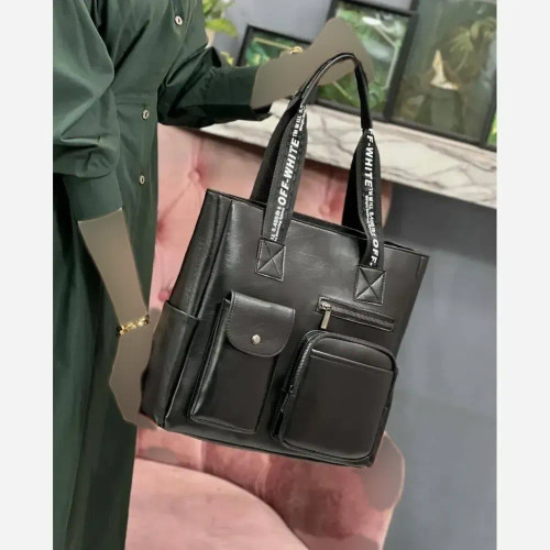 کیف مهرانگیز چرم با کیفیت رنگ مشکی سایز 35 در 35