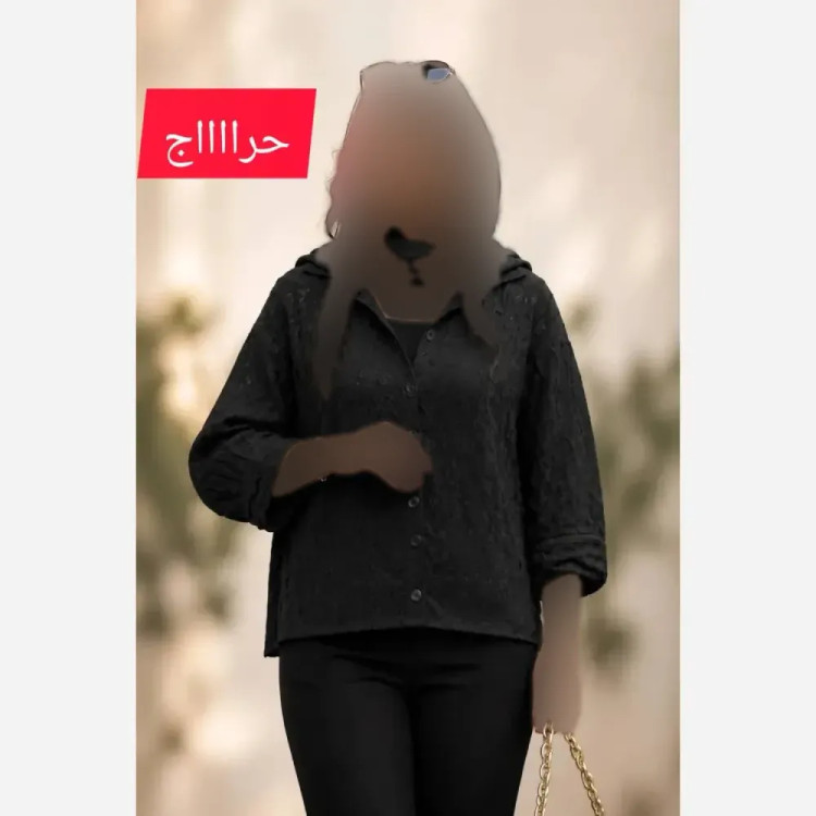شومیز مراکشی ابریشم مشکی زنانه فری سایز پانچی خنک