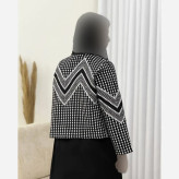 کت سارافون زمرد جنس کت تافته زیره الیزه رنگ مشکی فری سایز 38 تا 46