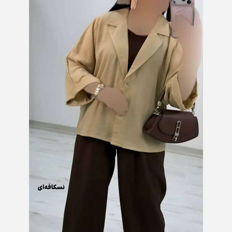 شومیز شانتون زنانه کمند فری سایز 38 تا 48 در رنگبندی متنوع