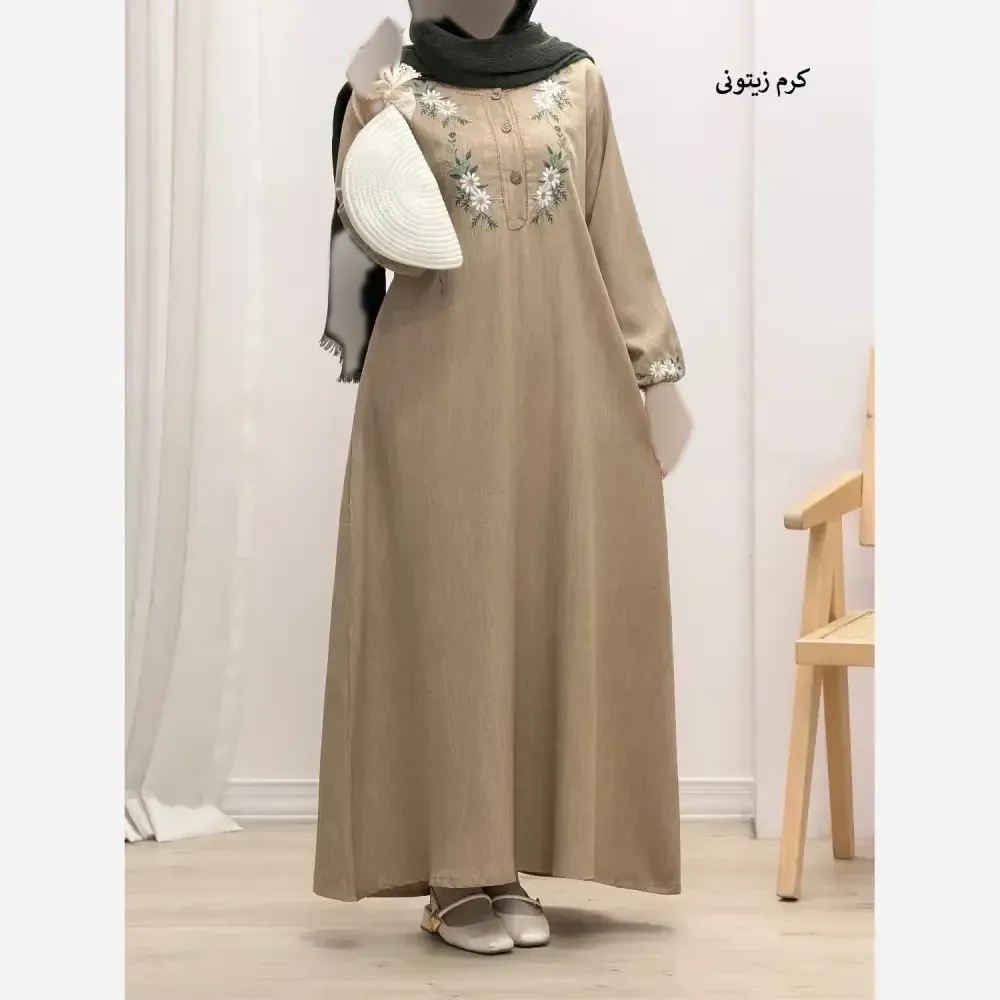 عبا گیسو شانتون اعلا گلدوزی شده فری سایز زنانه تنخور عالی شیک کیفیت تضمینی