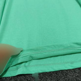تیشرت لانگ شیکاگو نخ پنبه درجه یک فری سایز رنگ خردلی فیروزه ای