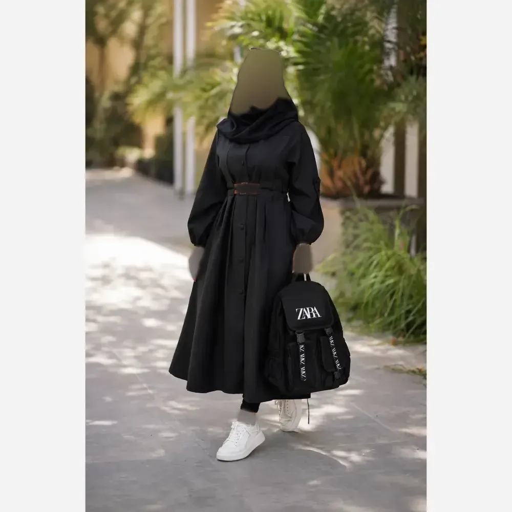 کوله پشتی زارا جنس نانسی ضد آب رنگ مشکی سایز آزاد
