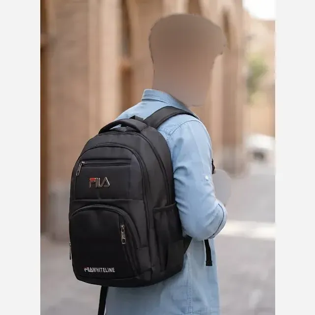 کوله پشتی دبیرستانی برزنتی درجه یک با جای لب تاپ و بطری آب رنگ بندی فیلا و کت