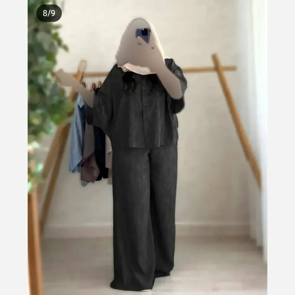 ست شومیز و شلوار زنانه شانتون مدل رویسا رنگ بندی متنوع سایز 38 تا 48