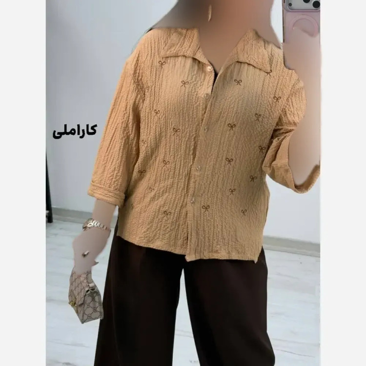 شومیز پفکی زنانه تینا فری سایز 38 تا 46