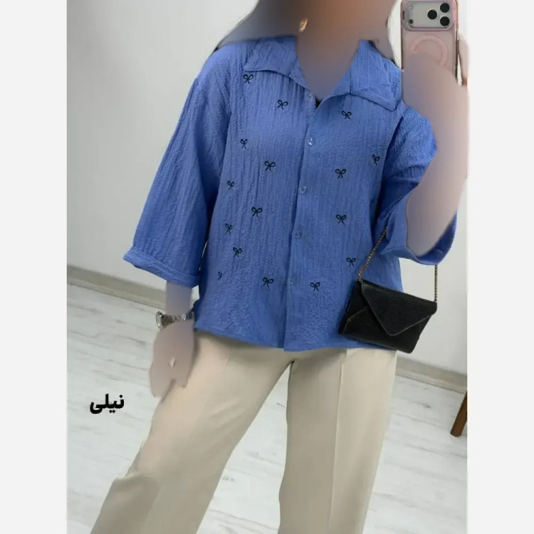 شومیز پفکی زنانه تینا فری سایز 38 تا 46