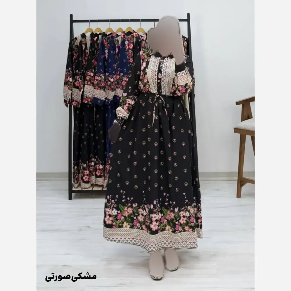 پیراهن ساحلی زنانه مدل لاله جنس فلور نخ سایز فری 38 تا 46