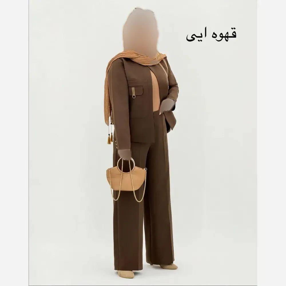 کت شلوار زنانه مزونی ارمیا جنس دبل مازراتی درجه یک