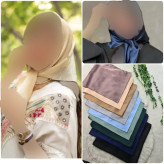 مینی اسکارف سیلک ساتن ابعاد 75 در 75 رنگی بهاره