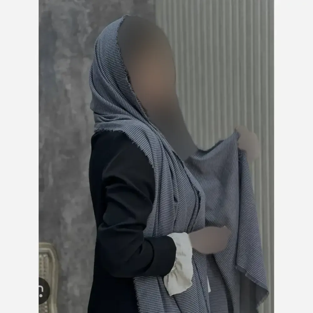 شال زنانه زارا کنف سنگ شور لب ریش بهاره
