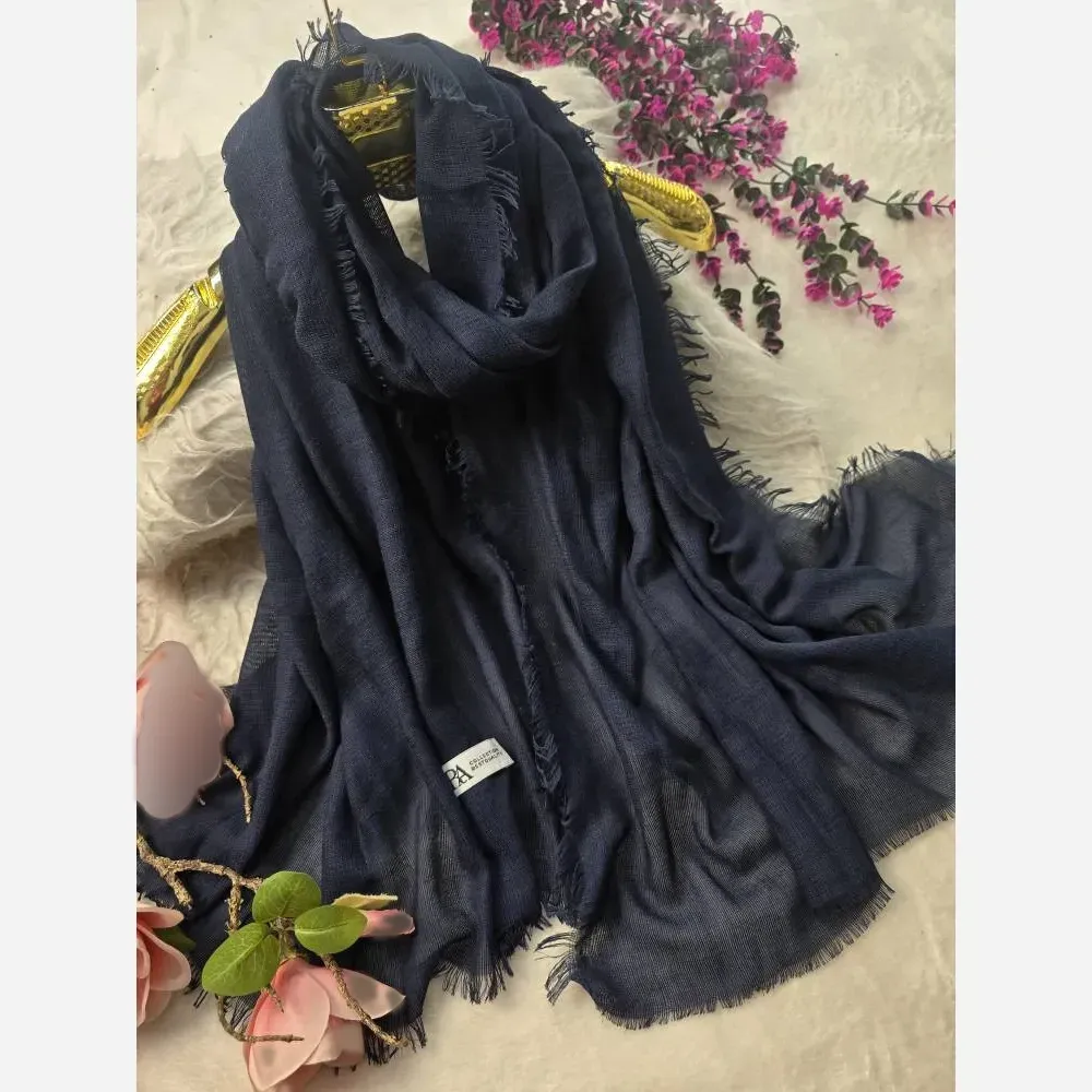 شال زنانه زارا کنف سنگ شور لب ریش بهاره