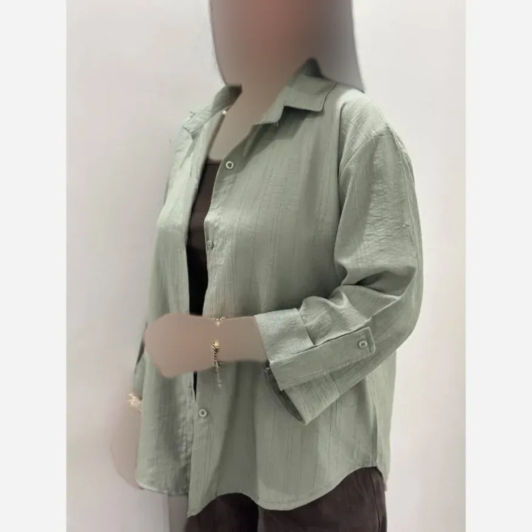 شومیز زنانه جنس NR گازوئیلی خنک تابستانی فری سایز