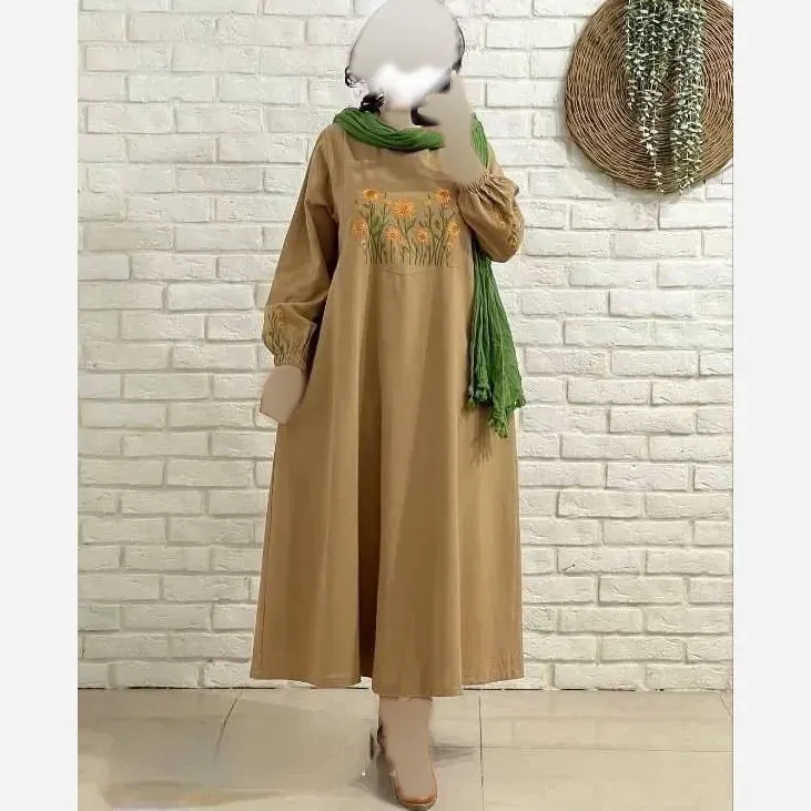 کفتان گلدوزی شده زنانه جنس بابوس فری سایز رنگبندی متنوع