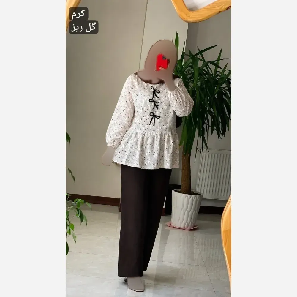 تونیک مانتویی لینن نخی کوک دوزی فریده سایز 36 تا 46