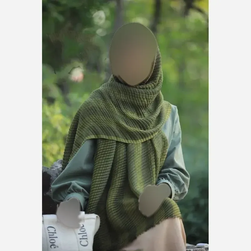 شال حصیری نخی زنانه ابعاد 75 در 175 رنگی