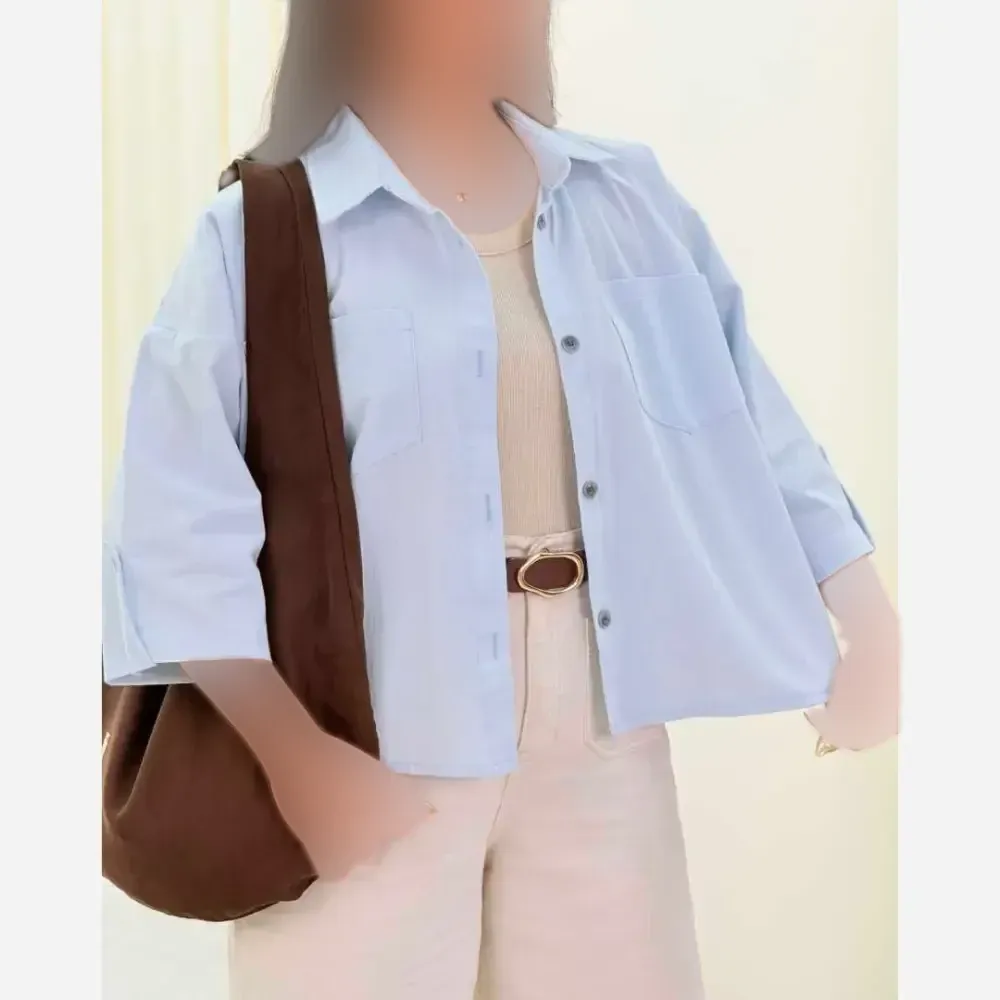 شومیز باکسی آستین پاگون زنانه جنس لنین خنک رنگبندی متنوع فری سایز
