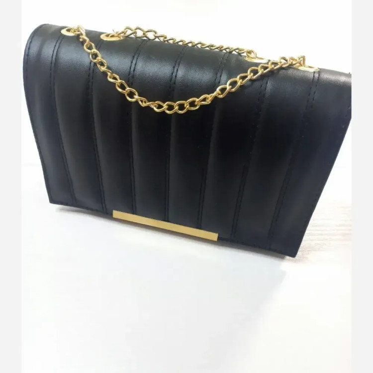 کیف زنانه چرم لنسر مشکی اندازه 23×14 سانت کیفیت اصلی