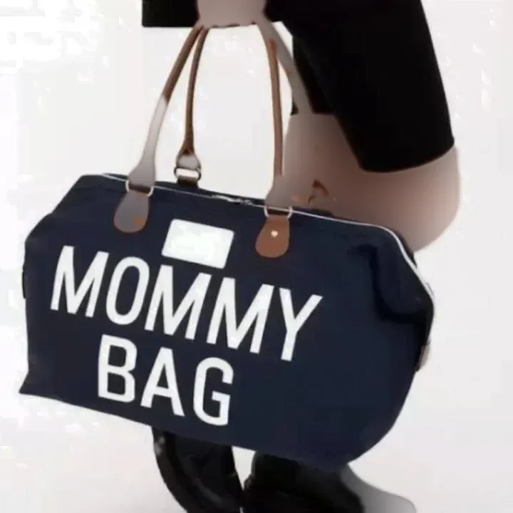 کیف MOMMY BAG برزنتی کجراه مشکی آزاد جا دار و کاربردی مناسب باشگاه و مهمانی اندازه 55*33 سانت