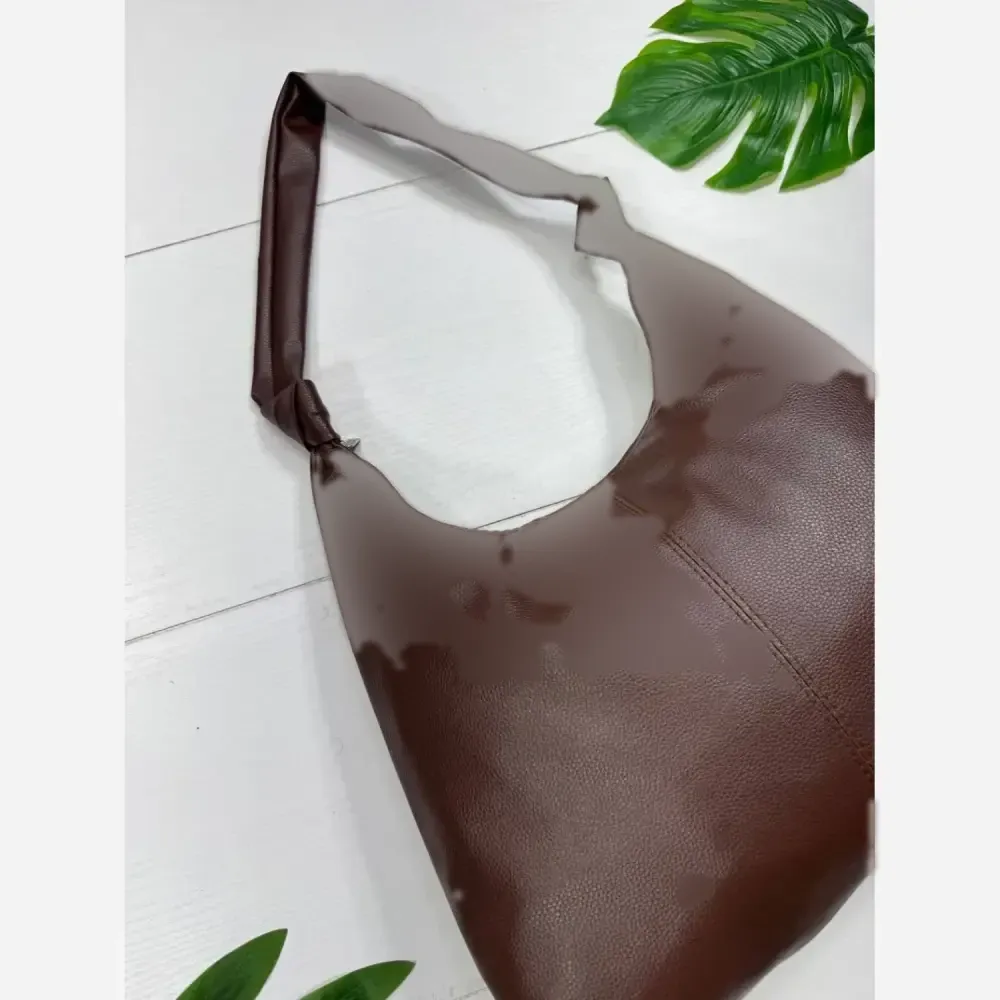 کیف چرم بند گره ای مشکی موکا بزرگ سبک جادار با کیفیت عالی