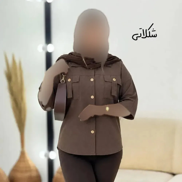 شومیز تابستونی لینن جیب بندی زنانه
