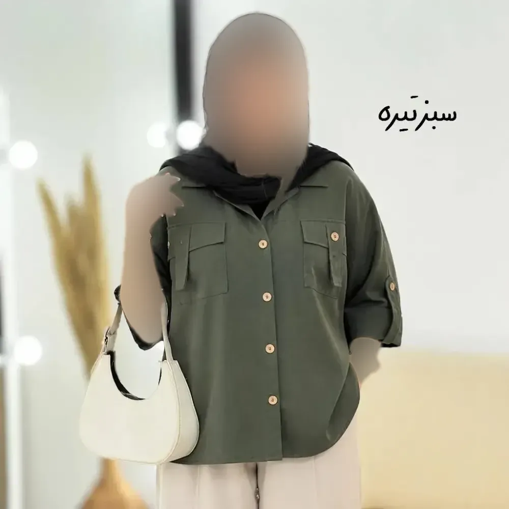 شومیز تابستونی لینن جیب بندی