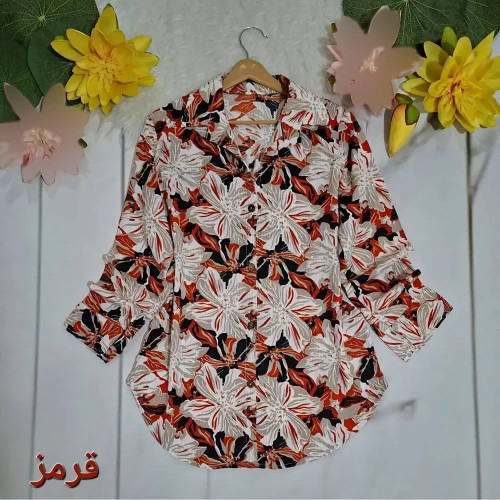 شومیز زنانه کرسپو پفکی مجلسی سایز 38 تا 46