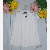تاپ مجلسی زنانه یقه هفت آستین حلقه ای جنس الیزه اعلا مناسب زیر کت و مانتو سایز بزرگ