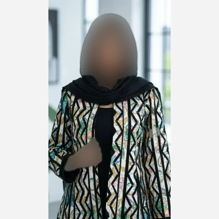کت طرح دار زنانه جنس تافته درجه یک فری سایز