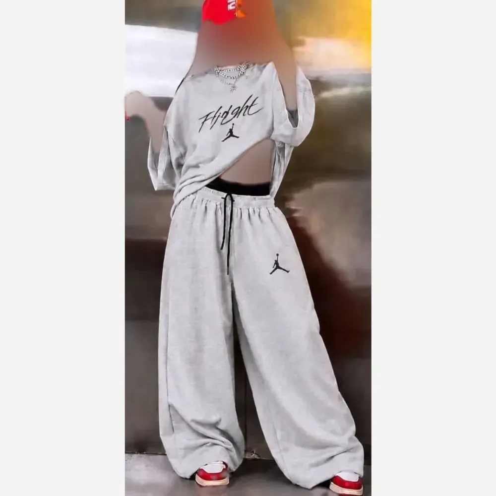 ست اسپرت زنانه جردن جنس گلکسی درجه یک لش استایل فری سایز