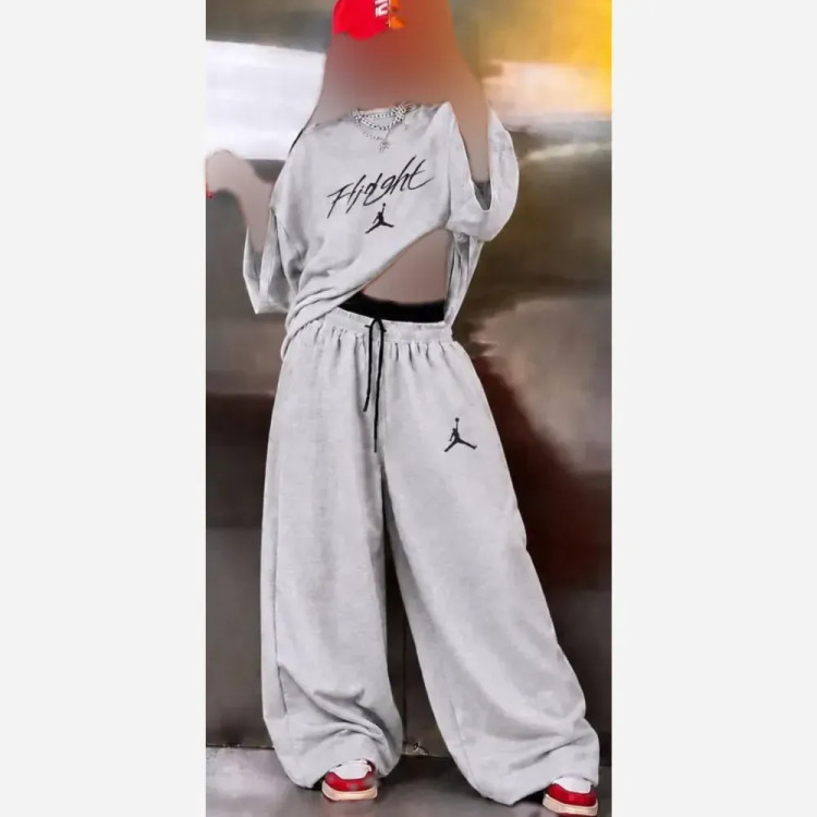 ست اسپرت زنانه جردن جنس گلکسی درجه یک لش استایل فری سایز