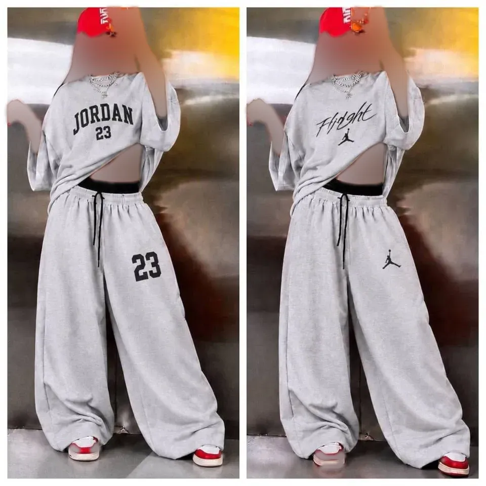 ست اسپرت زنانه جردن جنس گلکسی درجه یک لش استایل فری سایز